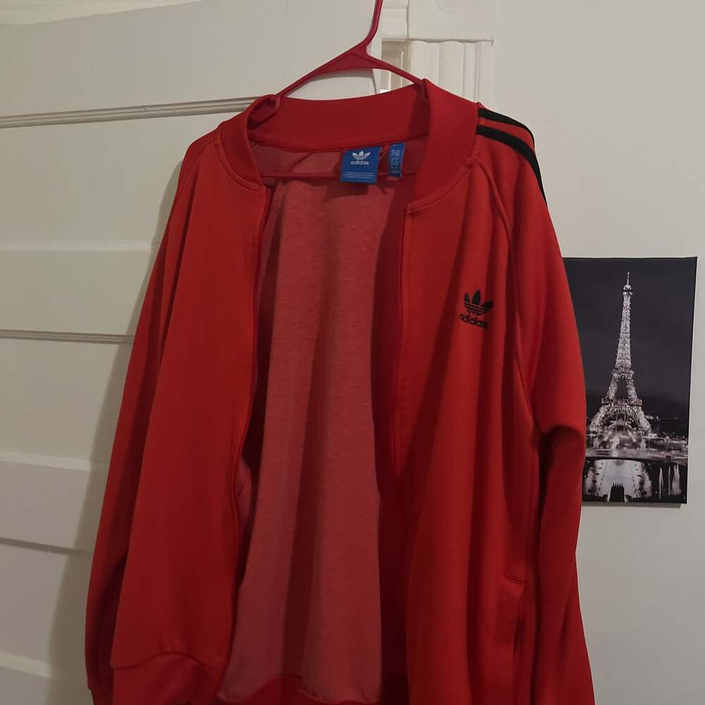 NEW MEN'S ADIDAS ORIGINALS SUPERSTAR TREFOIL TRACK JACKET Size:M